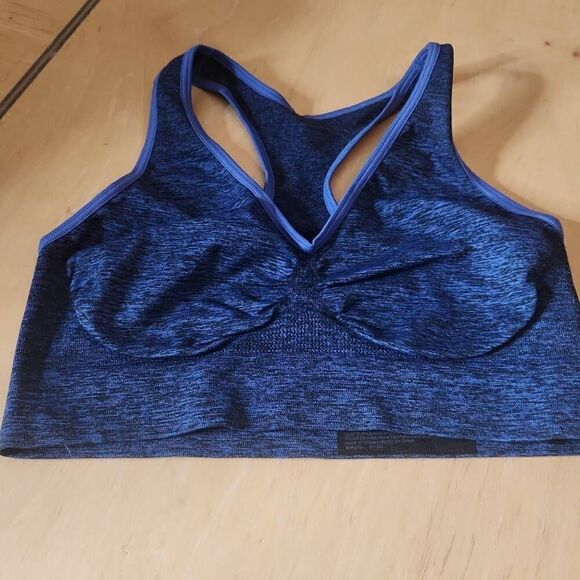 Women's blue sports bra set of 3 size M - Picture 4 of 7